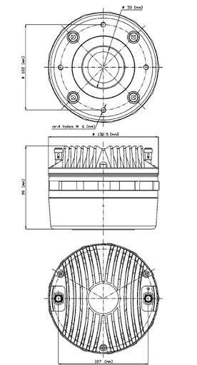 HORN DRIVER 18SOUND ND2060 2" NEO BOLT ON 8OHMS