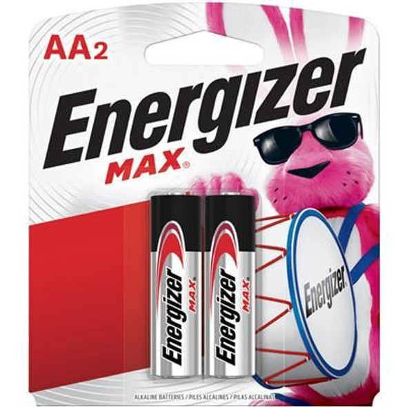 BATTERY ENERGIZER AA MAX ALKALINE 2PK E91BP-2 POWERSEAL AA2 BATTERY ENERGIZER AA MAX ALKALINE 2PK E91BP-2 POWERSEAL AA2