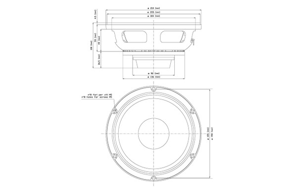 SPEAKER 18SOUND 8" 8NMB420 8 ohms