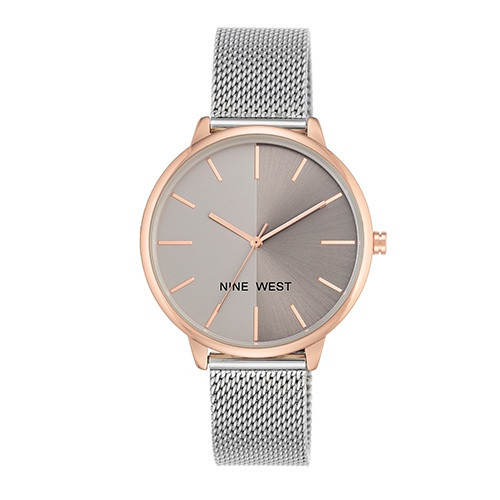 WATCH NINE WEST WOMEN SILVER-TONE MESH BRACELET