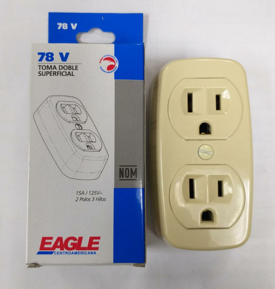 POINT D/P SURFACE 2X4 78V EAGLE W/C/B 15A