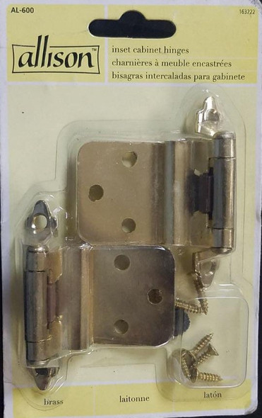 BUTT HINGES SPRING ALLISON #AL-600 163222 GD