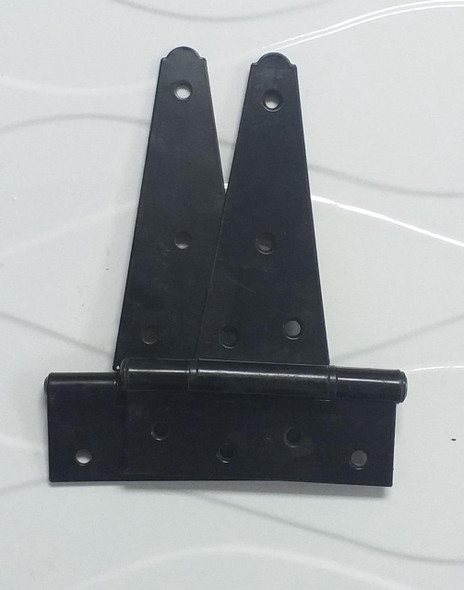 TEE HINGES 6" IMPORTED BLACK PAIR