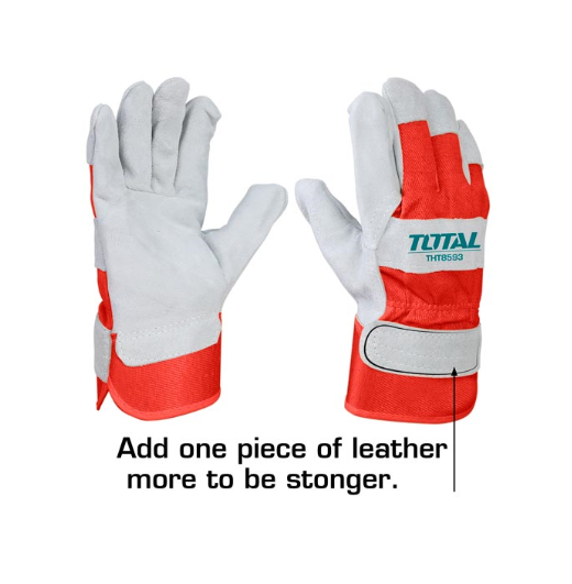 GLOVES WORKERS RED & GREY TOTAL TSP14101