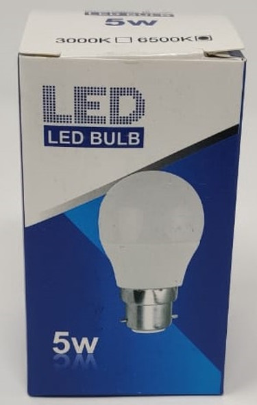 BULB LED 5W 85-265V ROHS ROUND ZY 6500K BULB LED 5W 85-265V ROHS ROUND ZY 6500K
