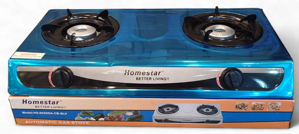 STOVE 2 BURNER HOME STAR HS-002SSA-CB-SLV TABLE MODEL