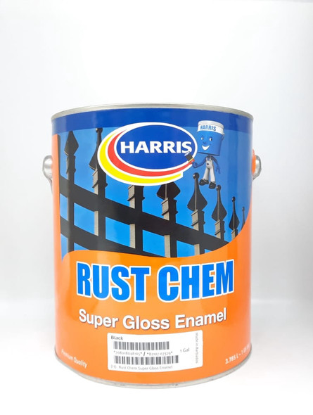 PAINT HARRIS RUST CHEM BLACK GLOSS ENAMEL GAL