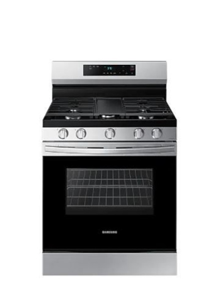 STOVE 5 BURNER SAMSUNG NX60A6115SS STAINLESS STEEL WITH PLATE-GRIDDLE