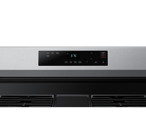 STOVE 5 BURNER SAMSUNG NX60A6115SS STAINLESS STEEL WITH PLATE-GRIDDLE