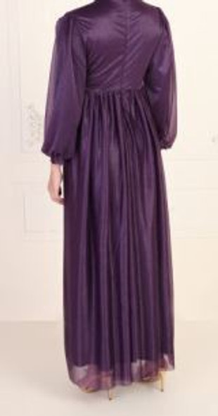 Dress Evening Shimmer Purple