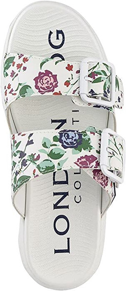 Footwear Women London Fog Sandal Platform Neeta Slip on White Footwear Women London Fog Sandal Platform Neeta Slip on White