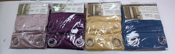 CURTAIN YC2206-1088-80 55X88" 140X225CM RIDEAU GROMMETS CURTAIN YC2206-1088-80 55X88" 140X225CM RIDEAU GROMMETS