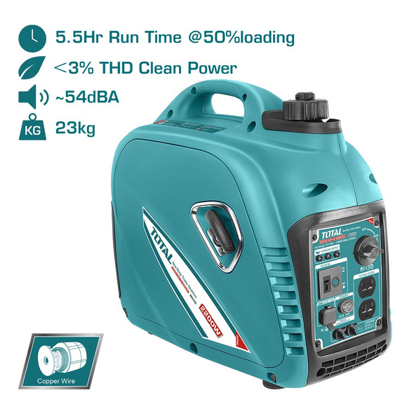 GENERATOR TOTAL 2200W UTP530001 INVERTER GASOLINE