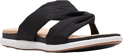 Footwear Women Clarks Eliza Skip Slide Sandal Blue  /Black