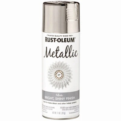 RUST OLEUM SPRAY SILVER METALLIC 340648