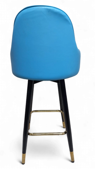 BAR STOOL 01 BLACK & BLUE 4-FOOT