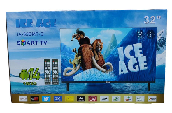 TELEVISION ICE AGE 32" IA-32SMT-G SMART LED METAL BACK 2 REMOTE