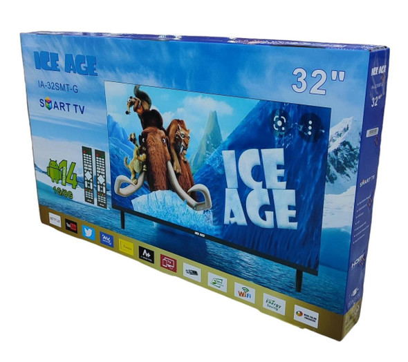 TELEVISION ICE AGE 32" IA-32SMT-G SMART LED METAL BACK 2 REMOTE