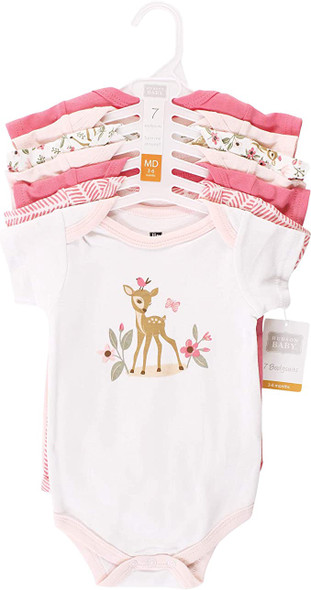 Baby Bodysuit Set Hudson 7pcs Pink