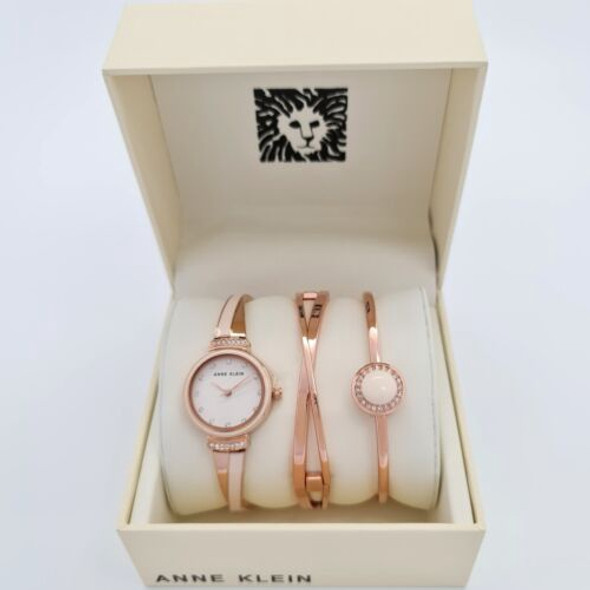 Watch Women Anne Klein Set w/bracelet 3pcs 3292LPST