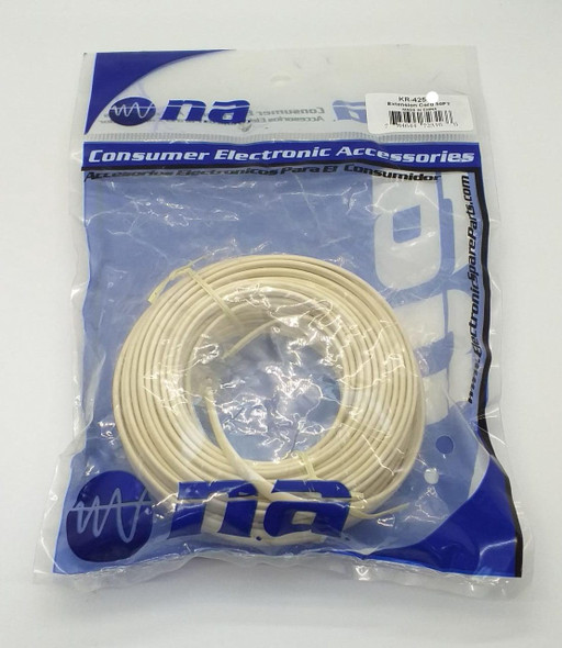 TELEPHONE EXTENSION CORD 100FT KR-425-100 NIPPON AMERICA TELEPHONE EXTENSION CORD 100FT KR-425-100 NIPPON AMERICA