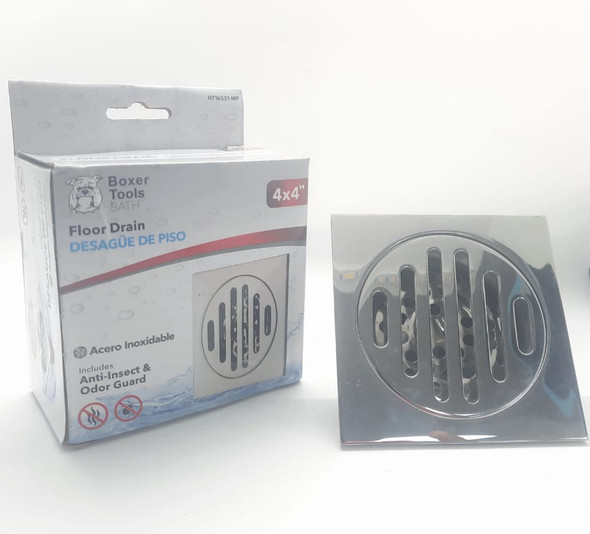 FLOOR DRAIN METAL BOXER TOOLS  4"X4" NT16531-MP