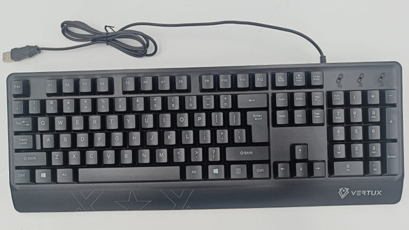 COMPUTER KEYBOARD VERTUX USB LIGHTED BLACK COMPUTER KEYBOARD VERTUX USB LIGHTED BLACK