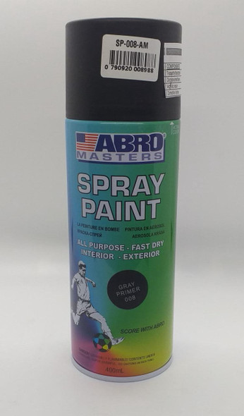 TIN SPRAY GREY PRIMER ABRO #008 *