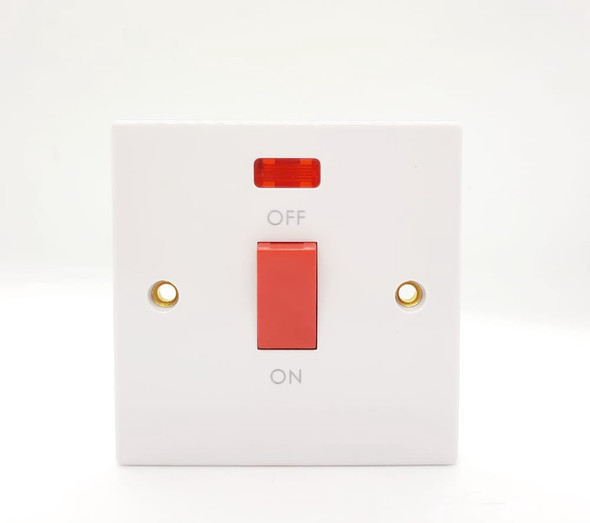 SWITCH 32AMPS W/LIGHT OMEGA 3X3