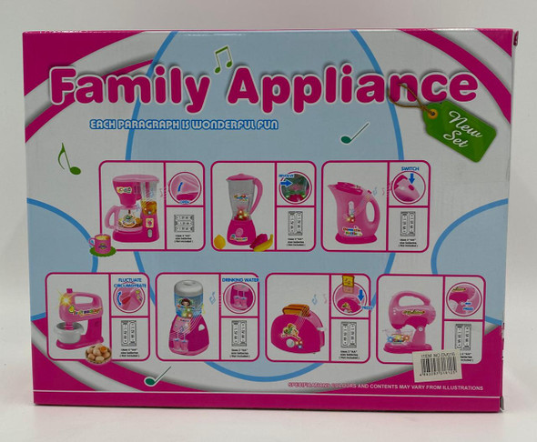 Toy Kitchen Family Appliance New Set Family Assemble DV016