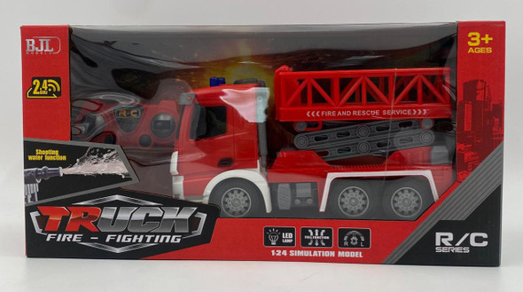 Toy Truck Fire-Fighting 1:24 Simulation Model BJL Remote Control R/C 2.4GHZ R188