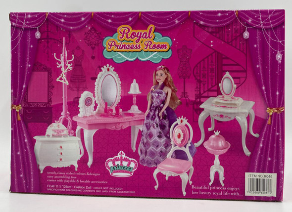 Toy Vanity Play Set Royal Princess Room R046 Toy Vanity Play Set Royal Princess Room R046