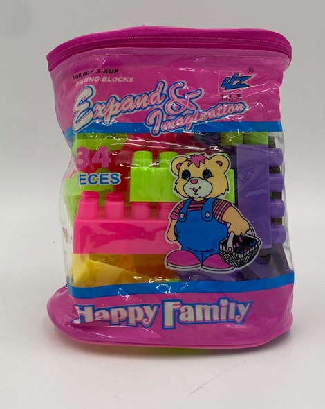 Toy Blocks expand & Imagination Happy Family 34PCS R158