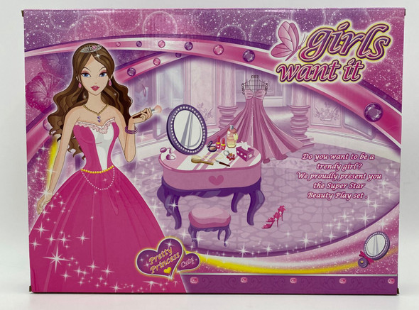 Toy Beauty Play Set Girls Want It Pretty Princess Cute DV038