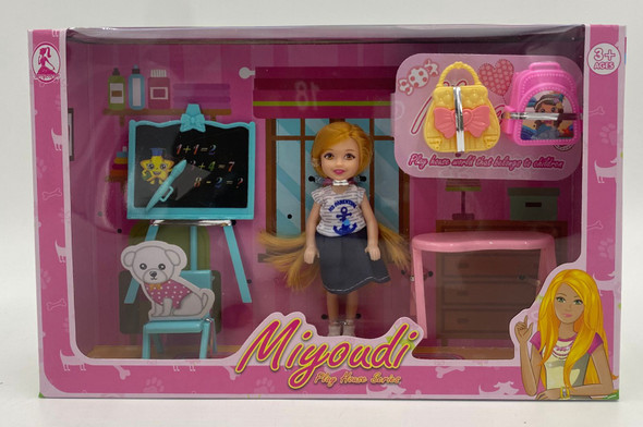 Toy Doll Play House Set School Classroom Miyoudi R016 Toy Doll Play House Set School Classroom Miyoudi R016