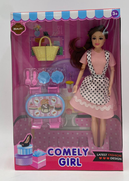 Toy Doll Kitchen Play Set Comely Girl R111