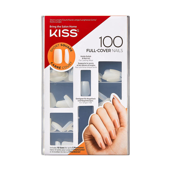 Nails KISS 100 Kit Short Length Square