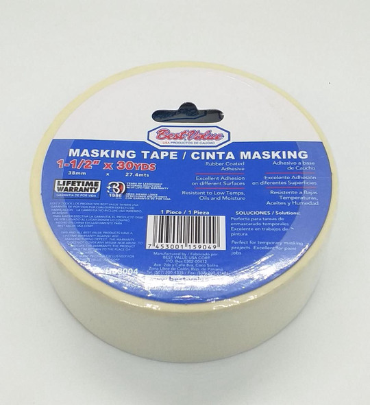 TAPE MASKING 1 1/2" X 30YDS BEST VALUE #H03004