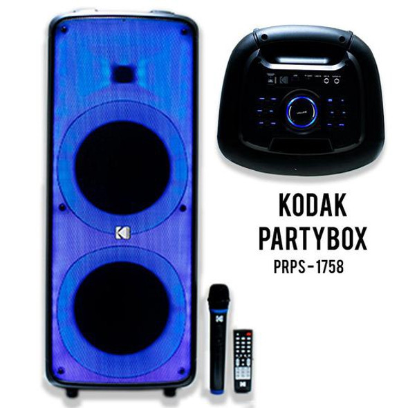 SPEAKER BOX KODAK 10" DUAL PRPS1758 PARTY RECHARGEABLE