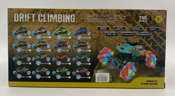 Toy Car Drift Climbing 1:18 Scale Remote Control 2.4GHZ Y67