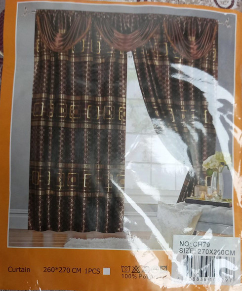 CURTAIN CH79 106X102" 270X260CM CURTAIN CH79 106X102" 270X260CM