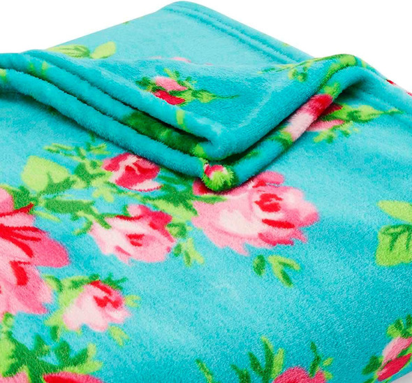 Throw Blanket Betsey Johnson Plush Floral Throw Blanket Betsey Johnson Plush Floral