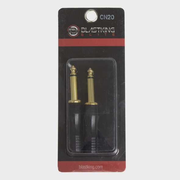 PLUG 1 1/4 MALE MONO GOLD IBKE-CN20 BLASTKING 2PCS PACK