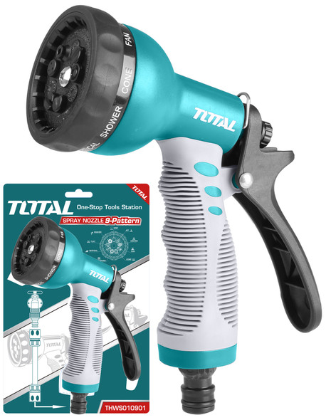 HOSE NOZZLE TOTAL THWS010901 SPRAY 9 PATTERN