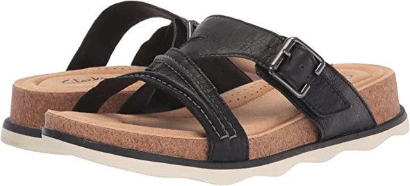 Footwear Women Clarks Brynn Hope Flat Sandal Black