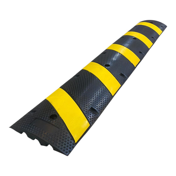SPEED BUMP RUBBER 72" X 12" X 1 3/4" BLACK & YELLOW HSJ-SBR183030