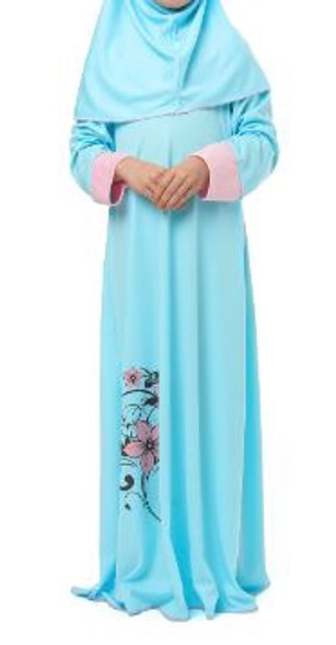 Prayer Outfit Girls Blue / Pink