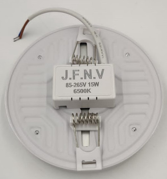 LIGHT LED PANEL 15W SUPER BRIGHT J.F.N.V ROUND WHITE 6500K 85-265V FRAMELESS LIGHT LED PANEL 15W SUPER BRIGHT J.F.N.V ROUND WHITE 6500K 85-265V FRAMELESS