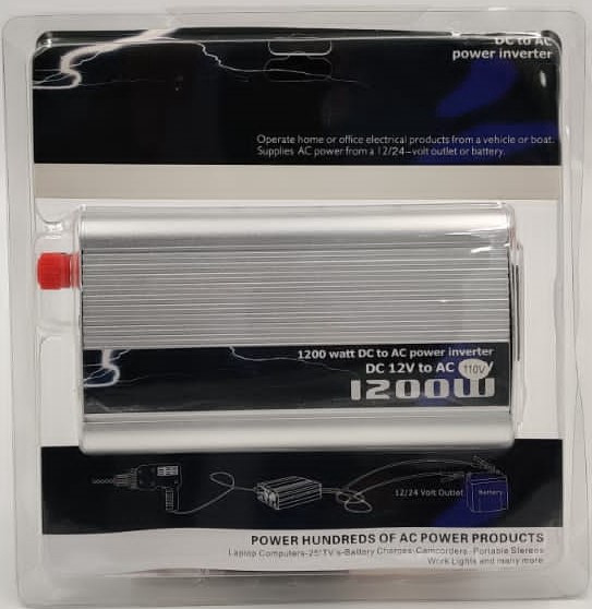 INVERTER 1200W 12V-110V SILVER