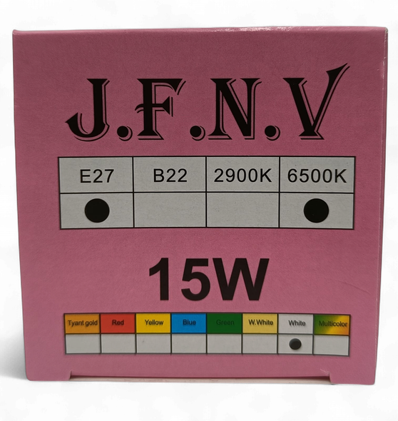 BULB LED J.F.N.V 15W 6500K 85-265V E27